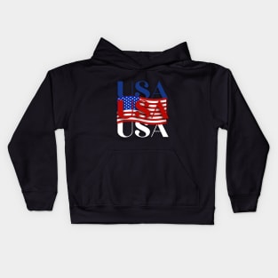 American flag 3D Kids Hoodie